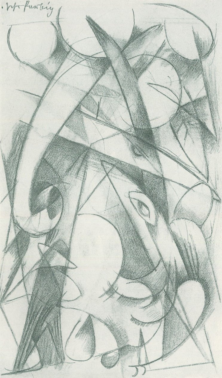 Franz Marc - Schetsboek uit het veld - Blad 09 door Franz Marc