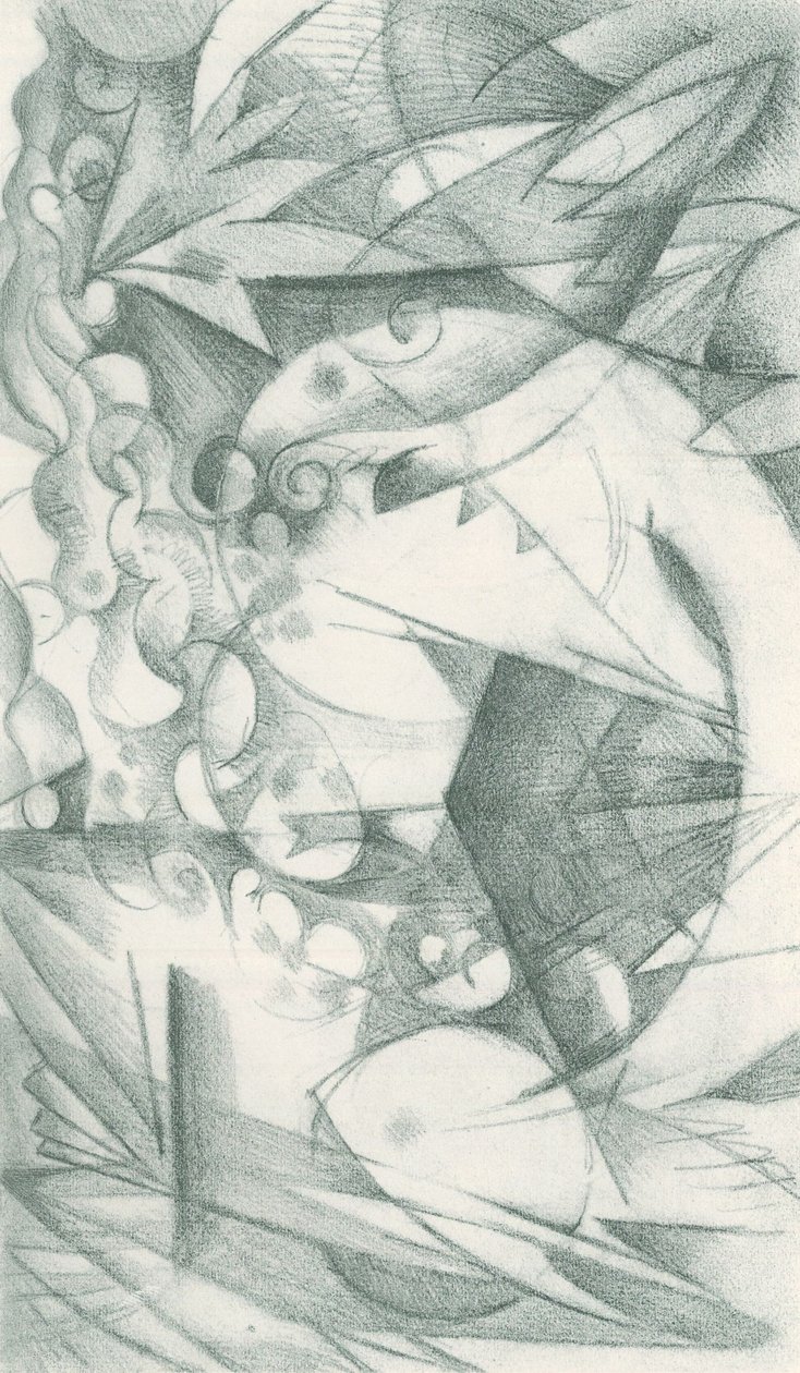Franz Marc - Schetsboek uit het veld - Blad 18 door Franz Marc