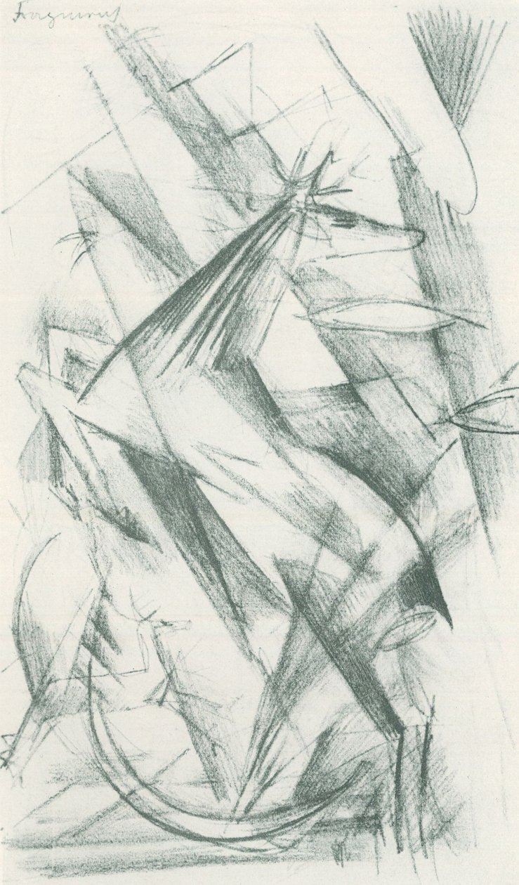Franz Marc - Schetsboek uit het veld - Blad 22 door Franz Marc