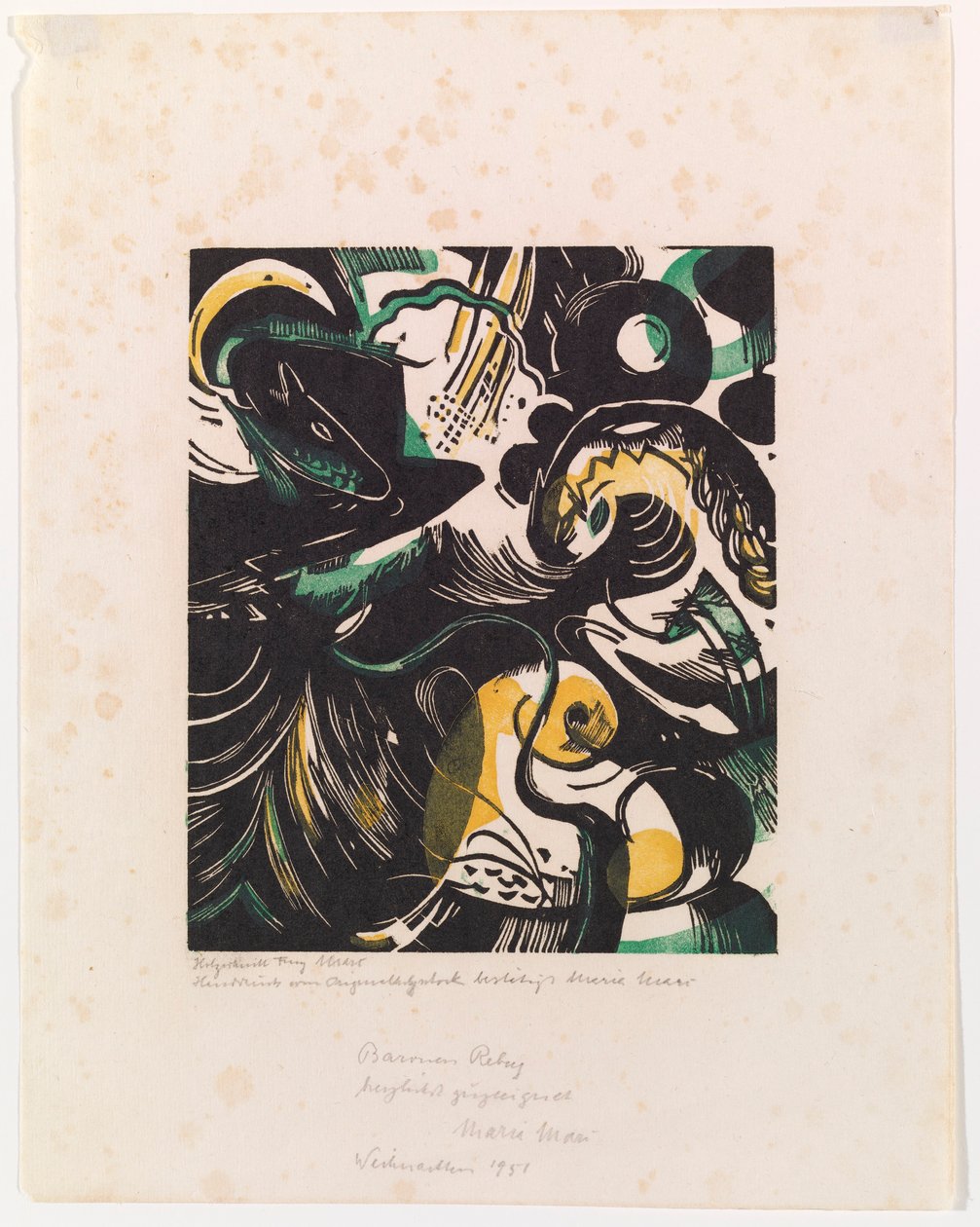 Genesis II door Franz Marc