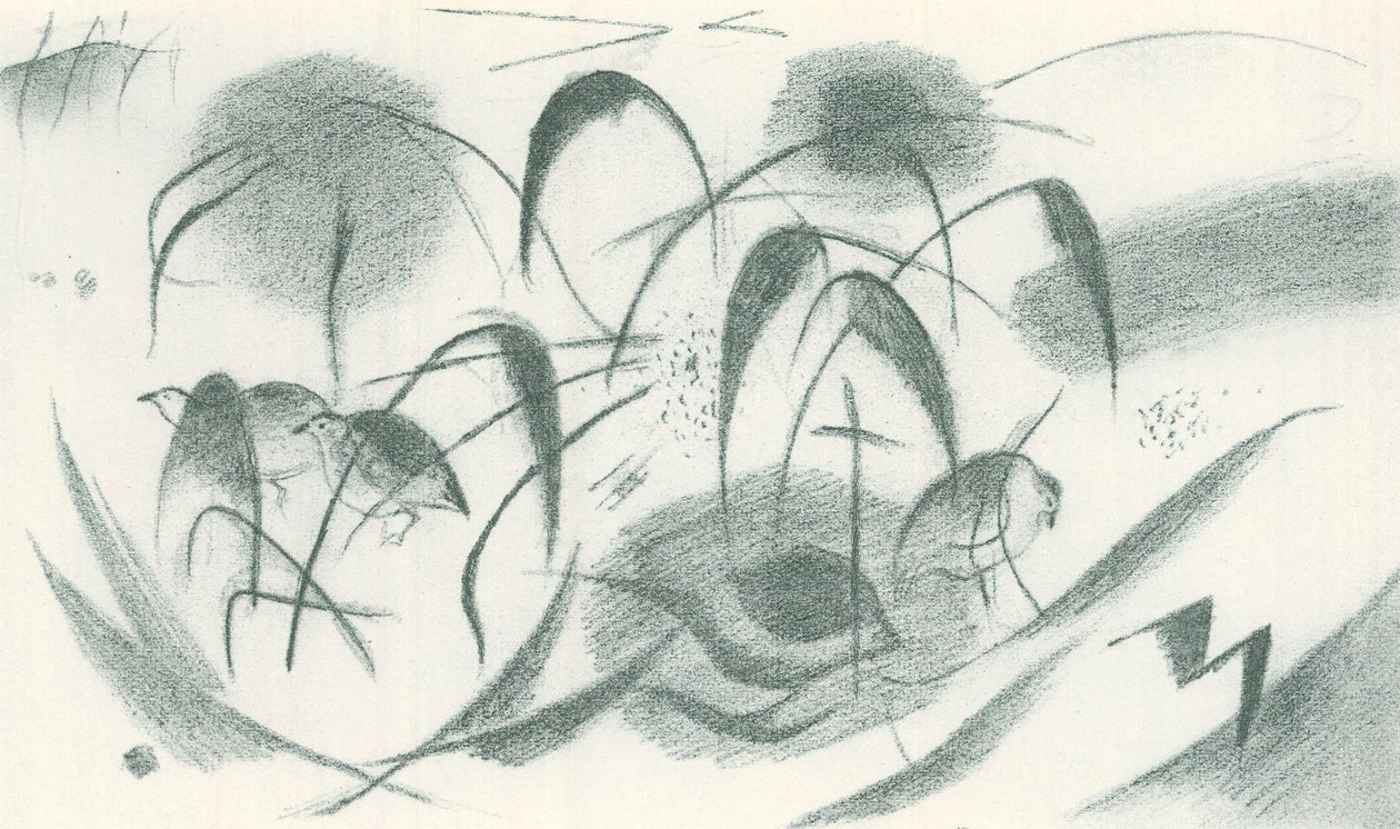 Parelhoenders door Franz Marc
