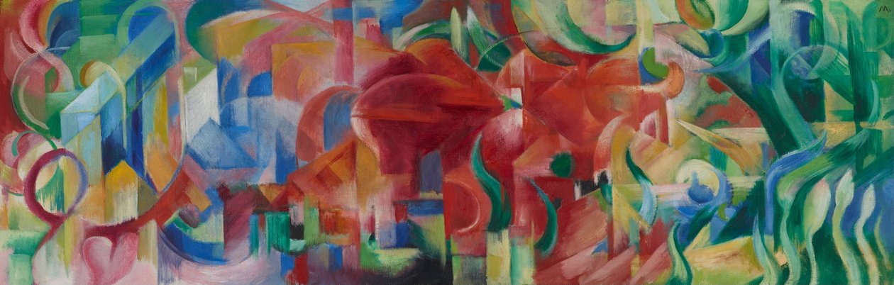 Vormen spelen door Franz Marc