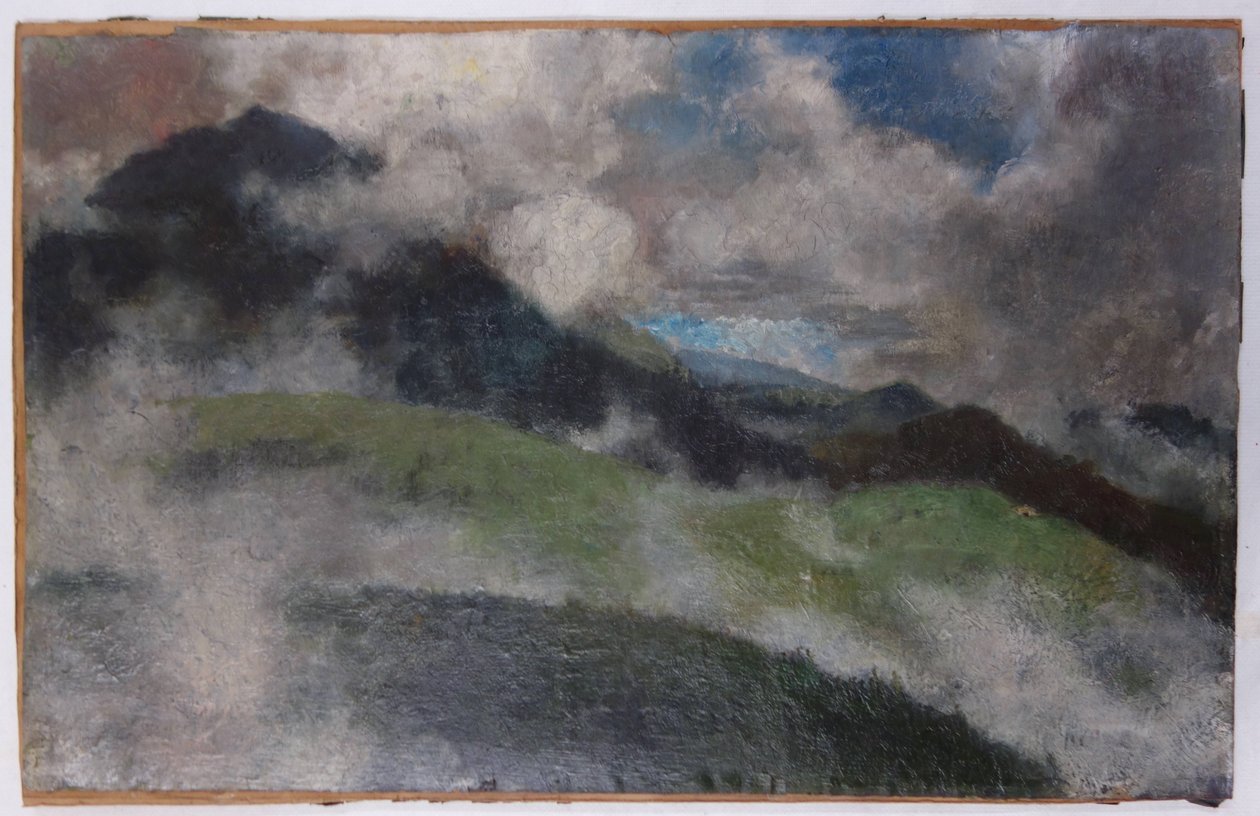 Opkomende mist door Franz Marc