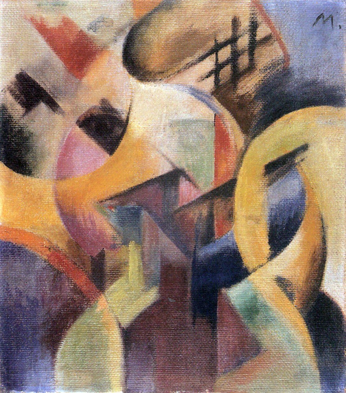Kleine samenstelling I door Franz Marc