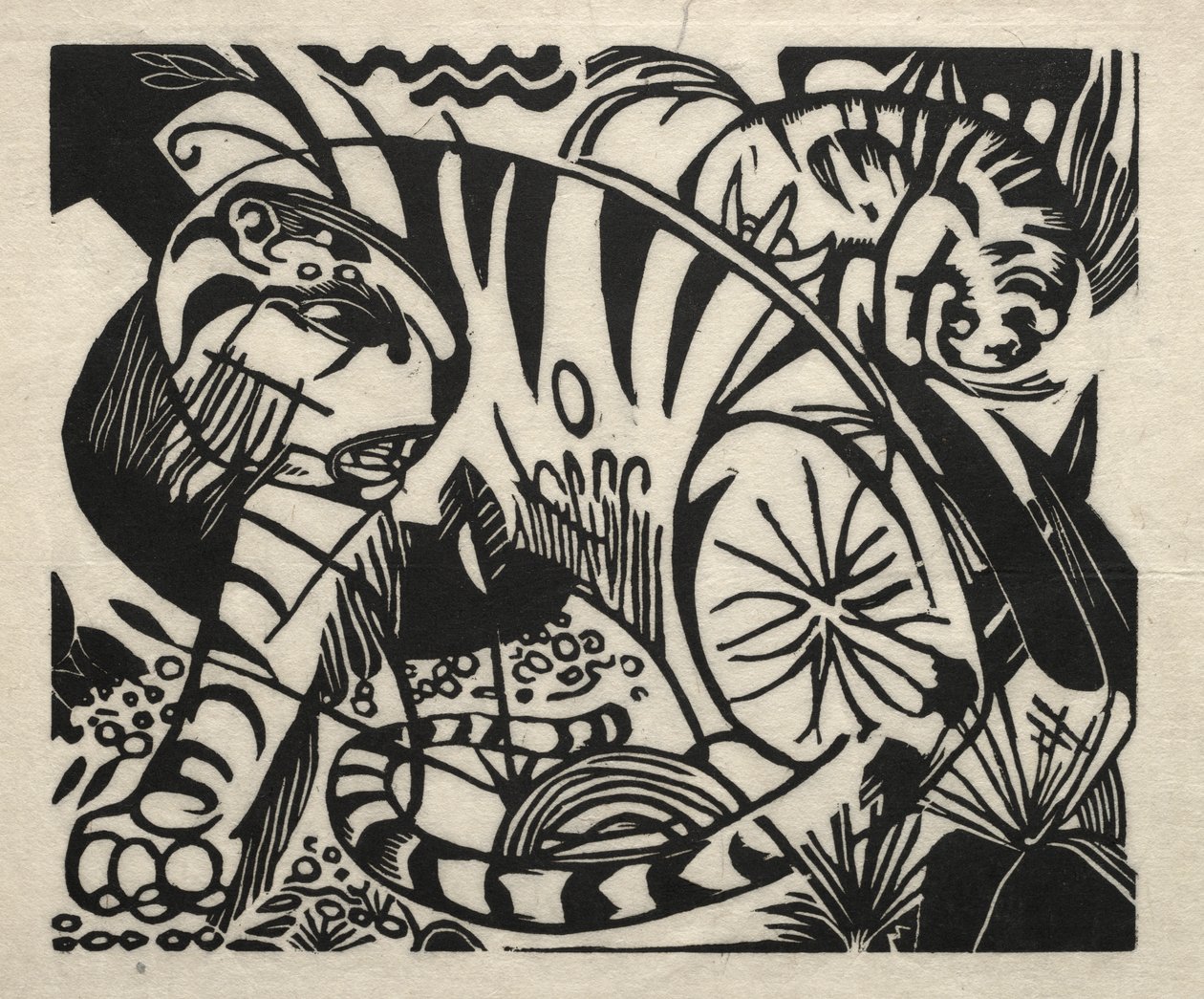 Tijger door Franz Marc