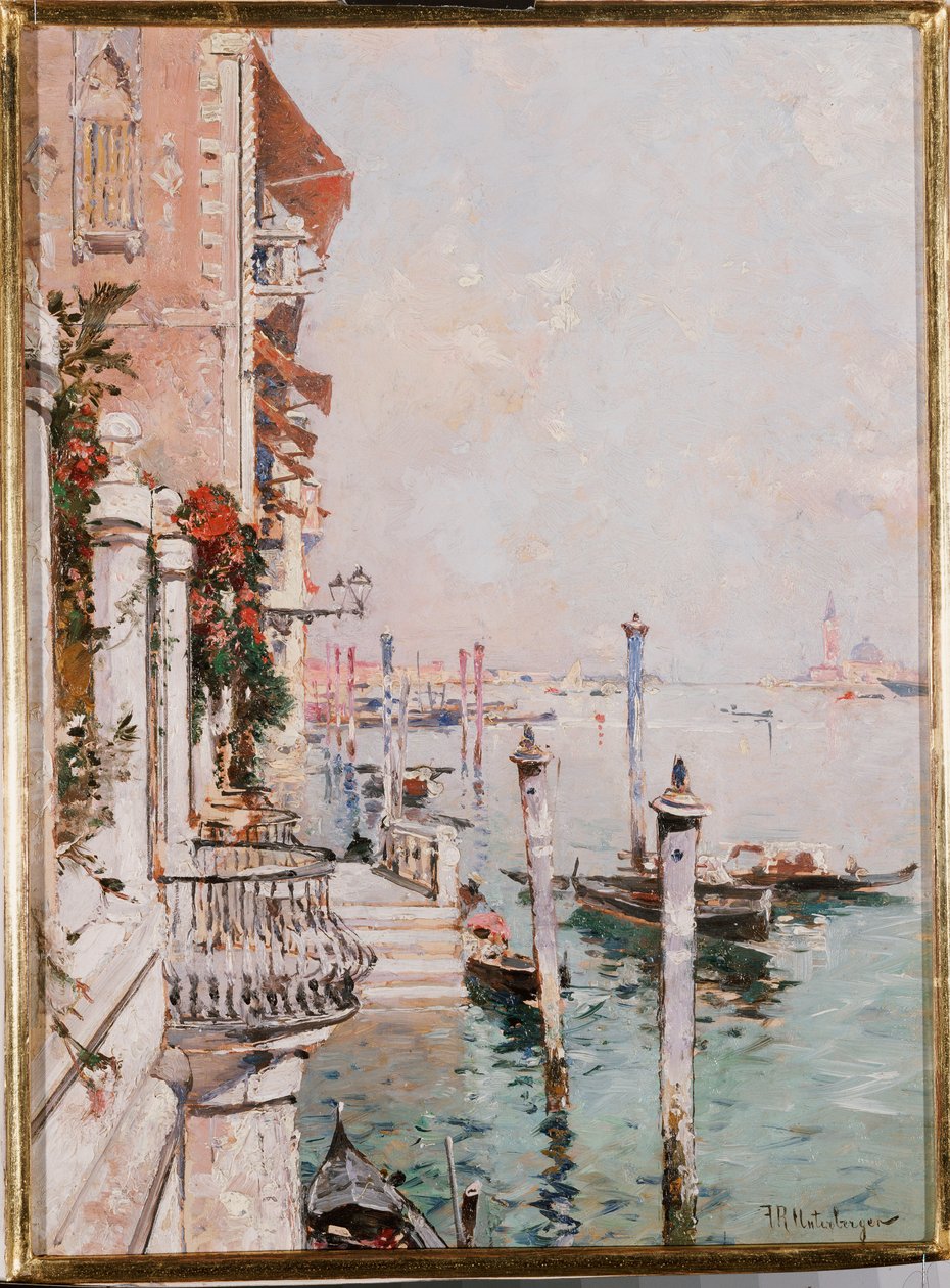 Het Grote Kanaal, Venetië door Franz Richard Unterberger