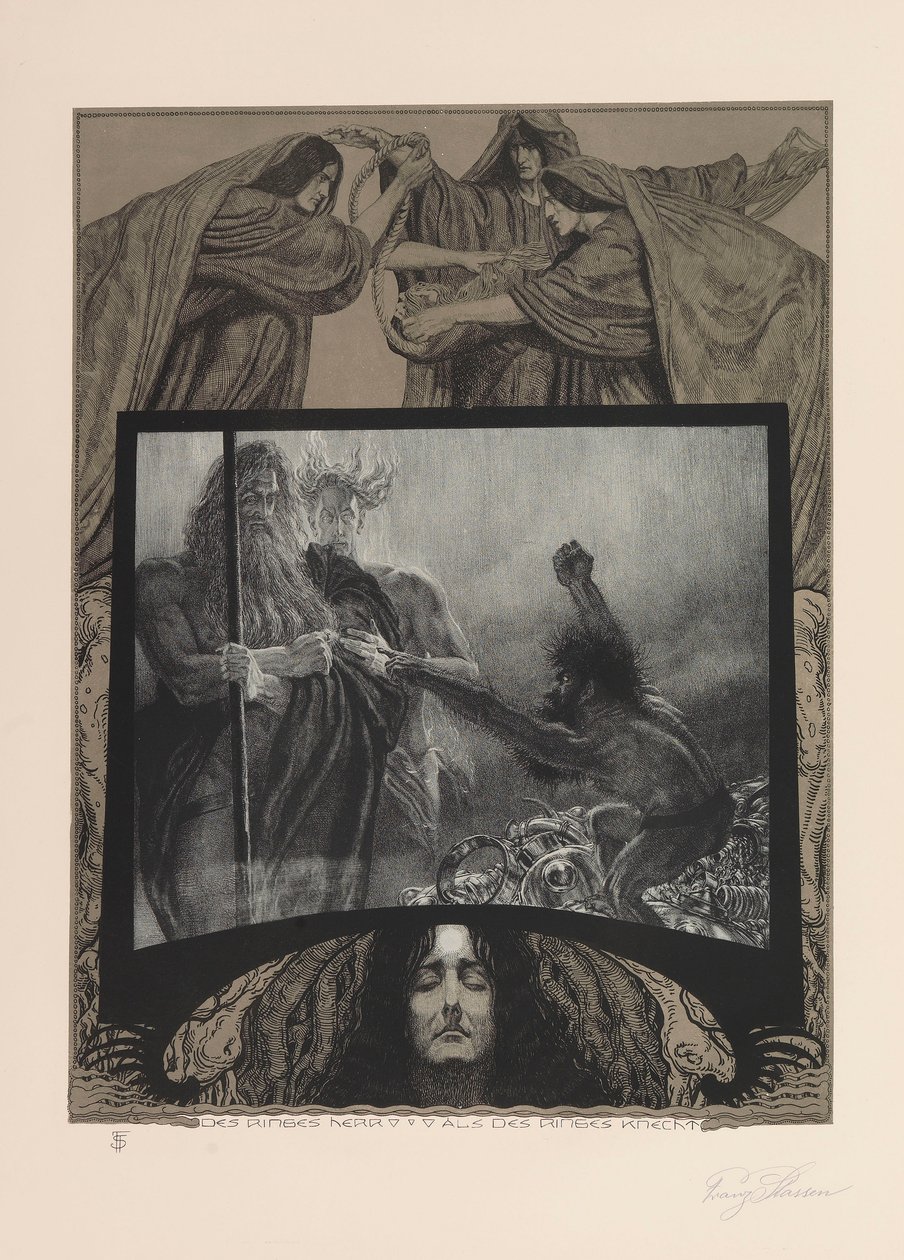 Der Ring des Nibelungen, 1914 door Franz Stassen