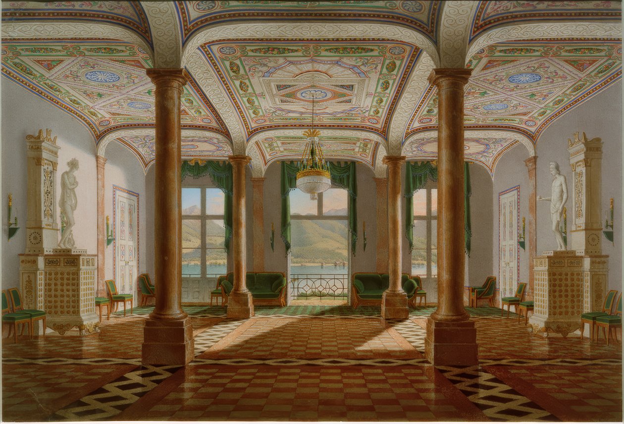 Salon van Schloss Tegernsee door Franz Xaver Nachtmann