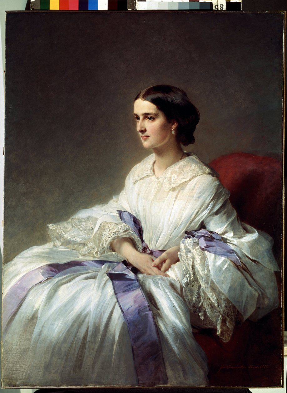 Portret van gravin Olga Shuvalova door Franz Xaver Winterhalter