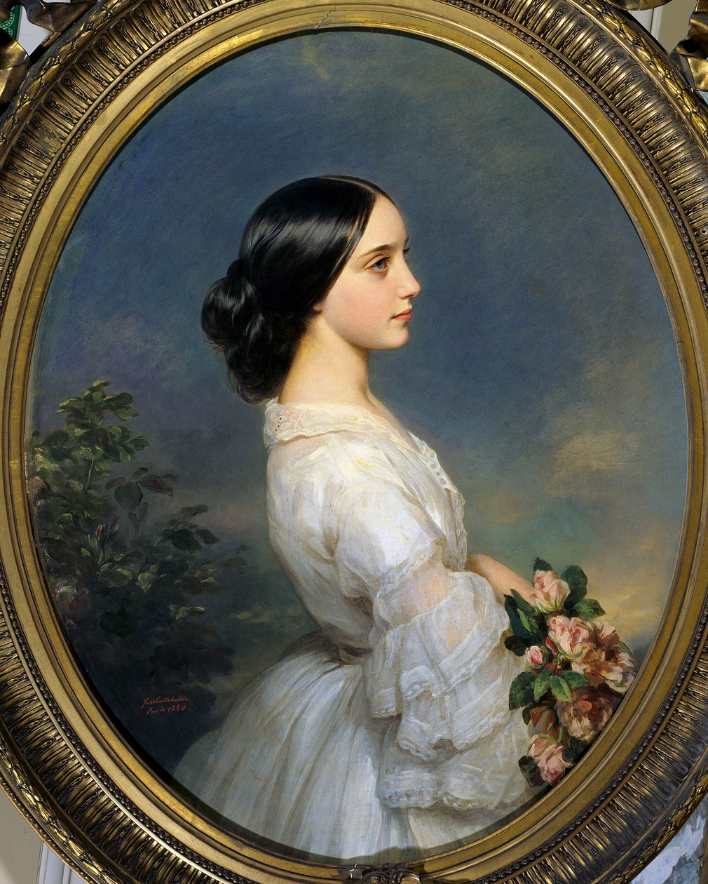 Portret van Carmen Ida Aguado (1847-1880). door Franz Xaver Winterhalter