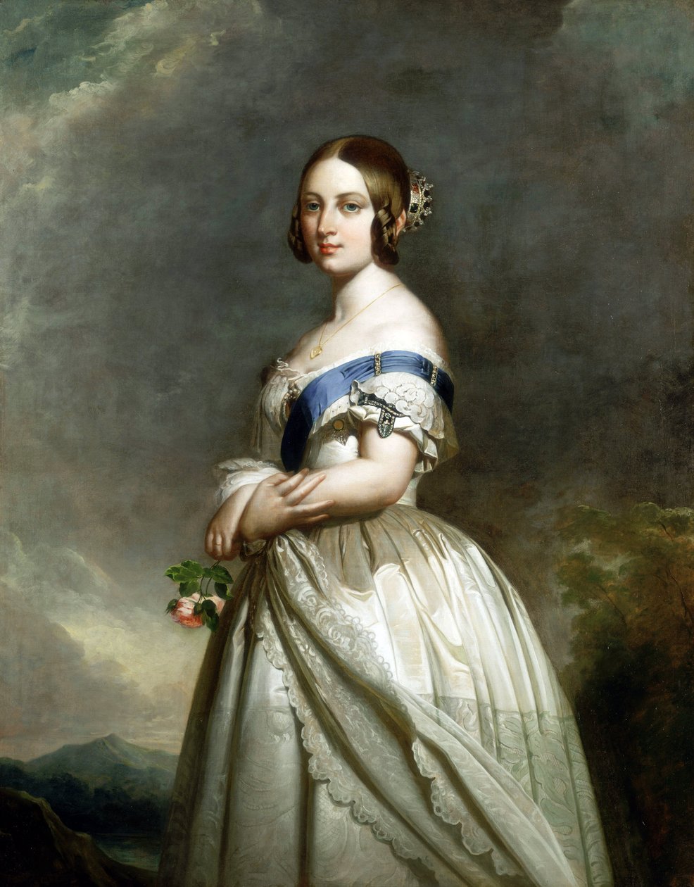 Portret van koningin Victoria door Franz Xaver Winterhalter