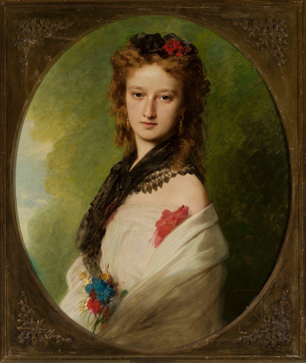 Portret van Zofia Zamoyska, geboren Potocka (1851-1927) door Franz Xaver Winterhalter