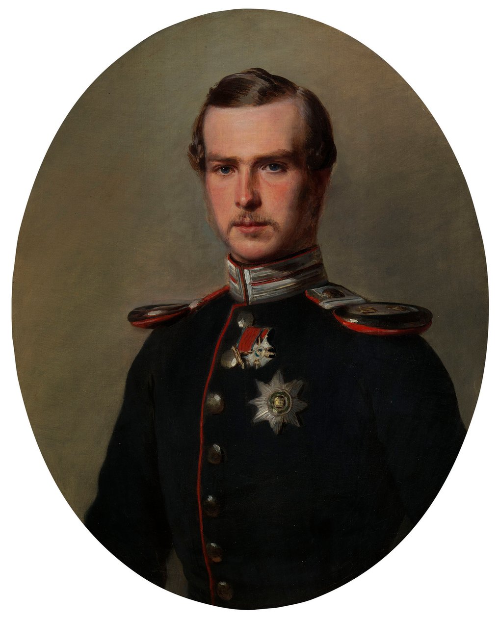 Prins Lodewijk van Hessen, later Groothertog Lodewijk IV van Hessen (1837-1892) door Franz Xaver Winterhalter