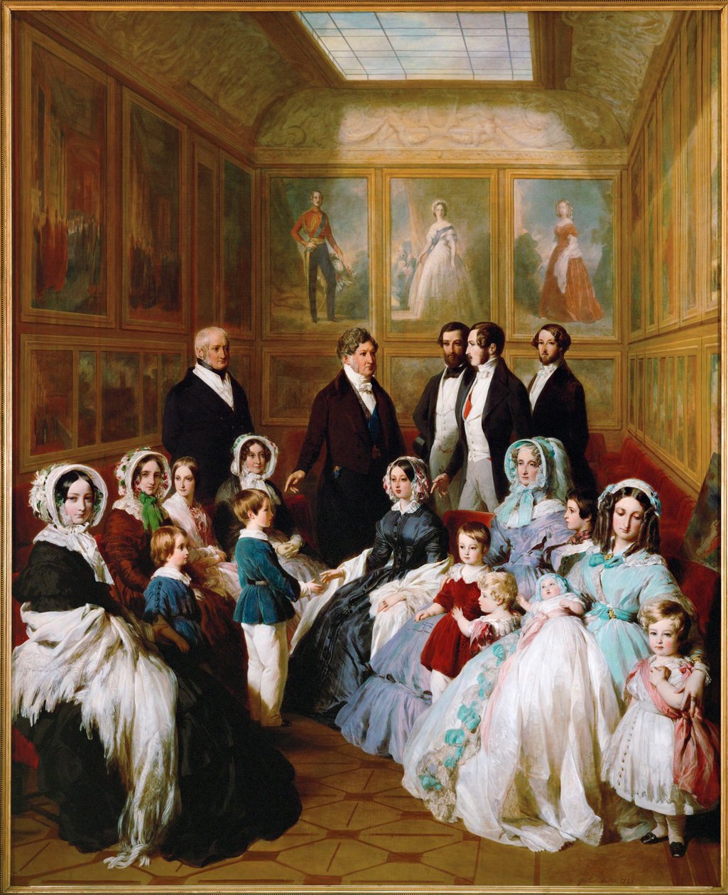 Koningin Victoria en Prins Albert te gast bij Koning Louis Philippe in het Chateau d