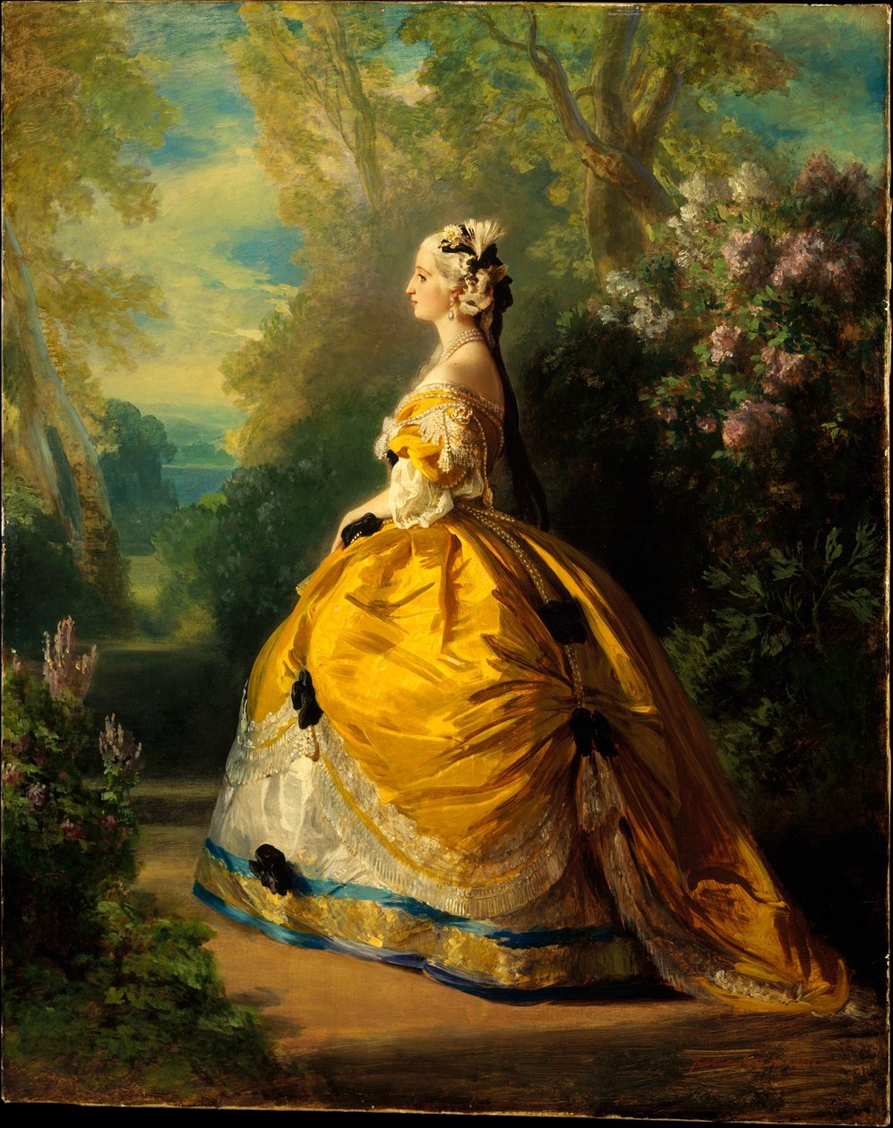 Keizerin Eugénie (Eugénie de Montijo, 1826-1920, Condesa de Teba) door Franz Xaver Winterhalter