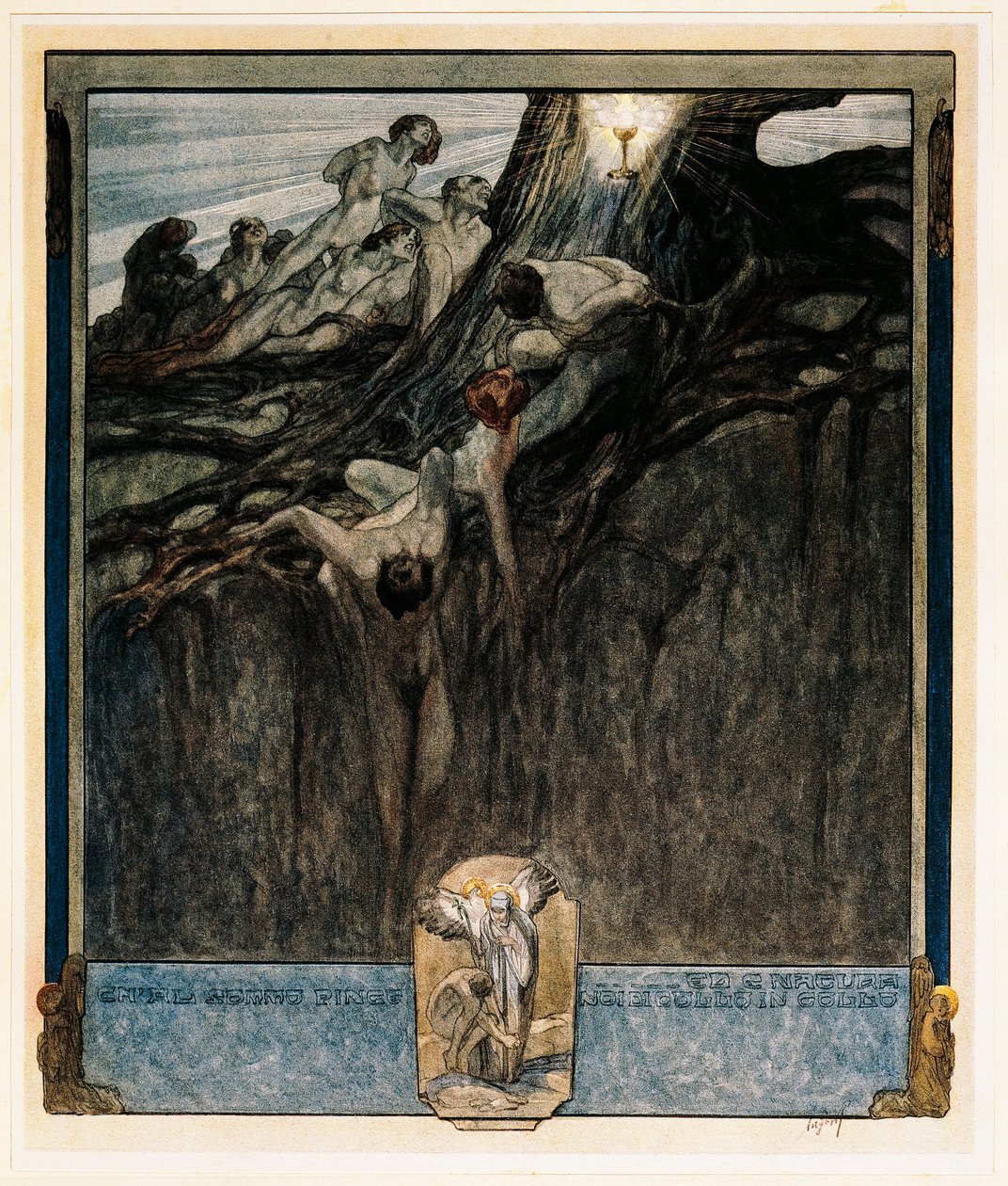 Oostenrijk, Wenen, Illustratie van Dante Alighieri