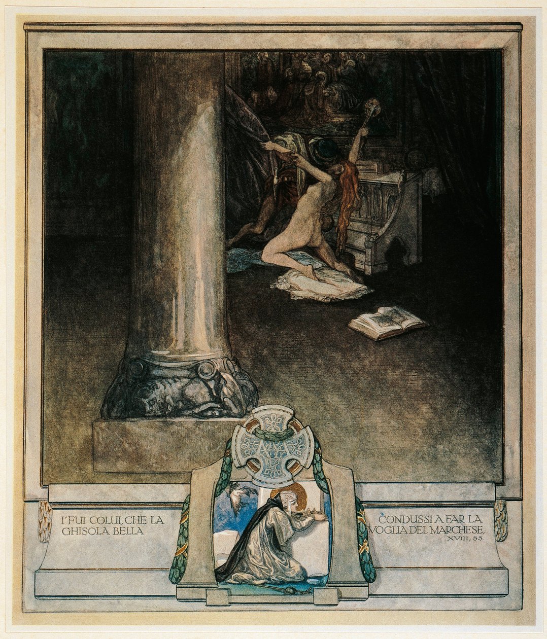 Oostenrijk, Wenen, Illustratie van Dante Alighieri
