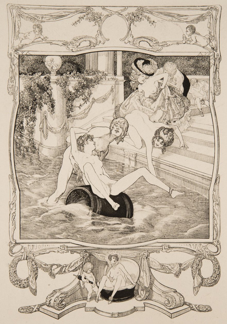 Collectie van galante en erotische fantasieën door Franz von Bayros