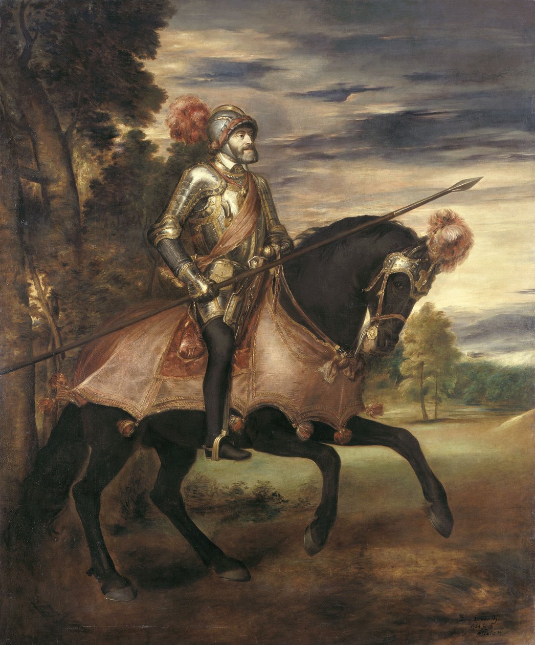 Karel V bij Mühlberg door Franz von Lenbach