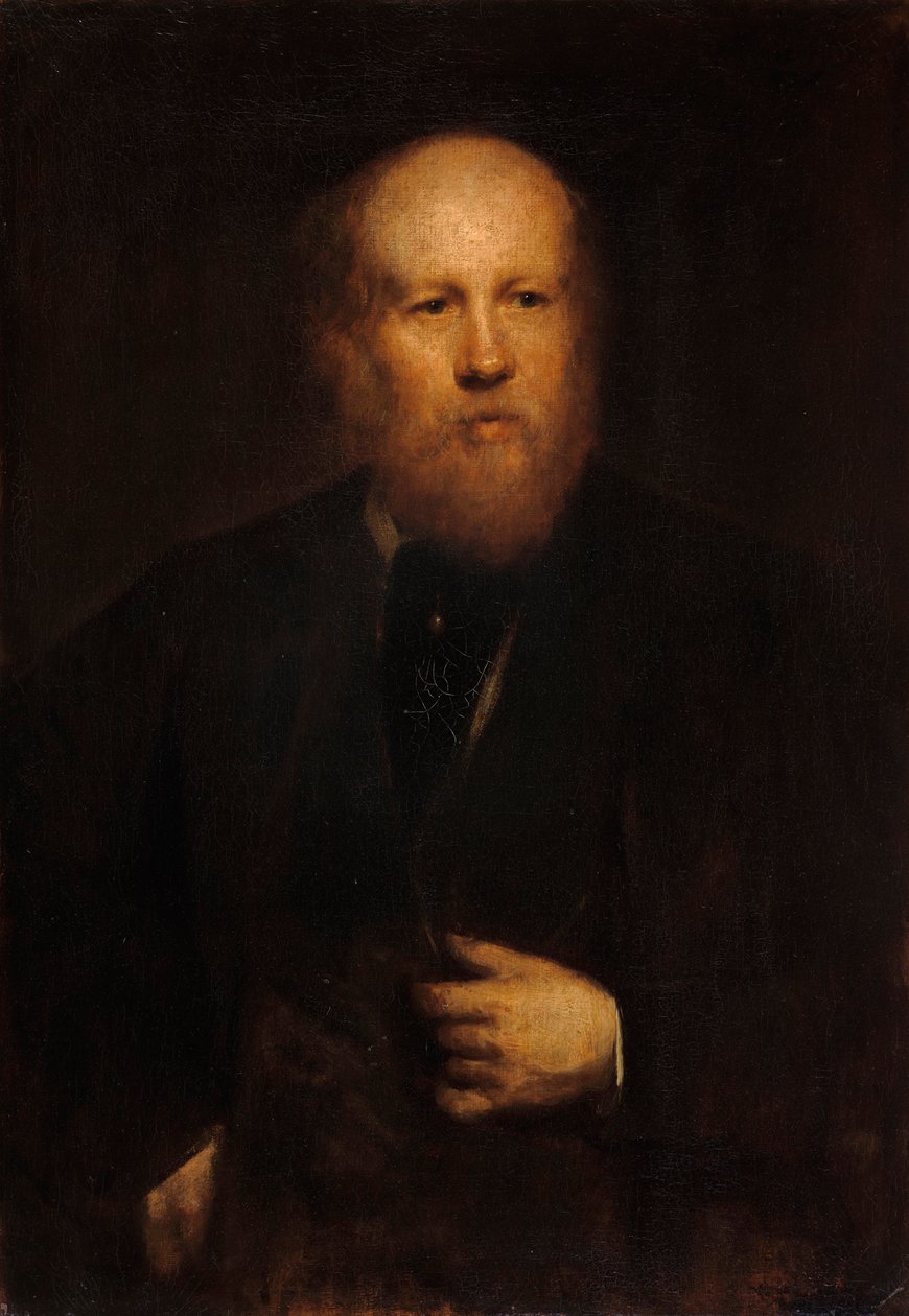 De graveur Conrad Geyer door Franz von Lenbach