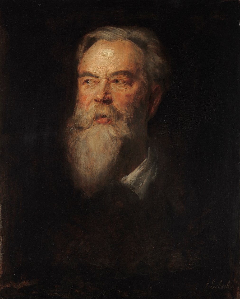 De schilder Franz door Franz von Lenbach