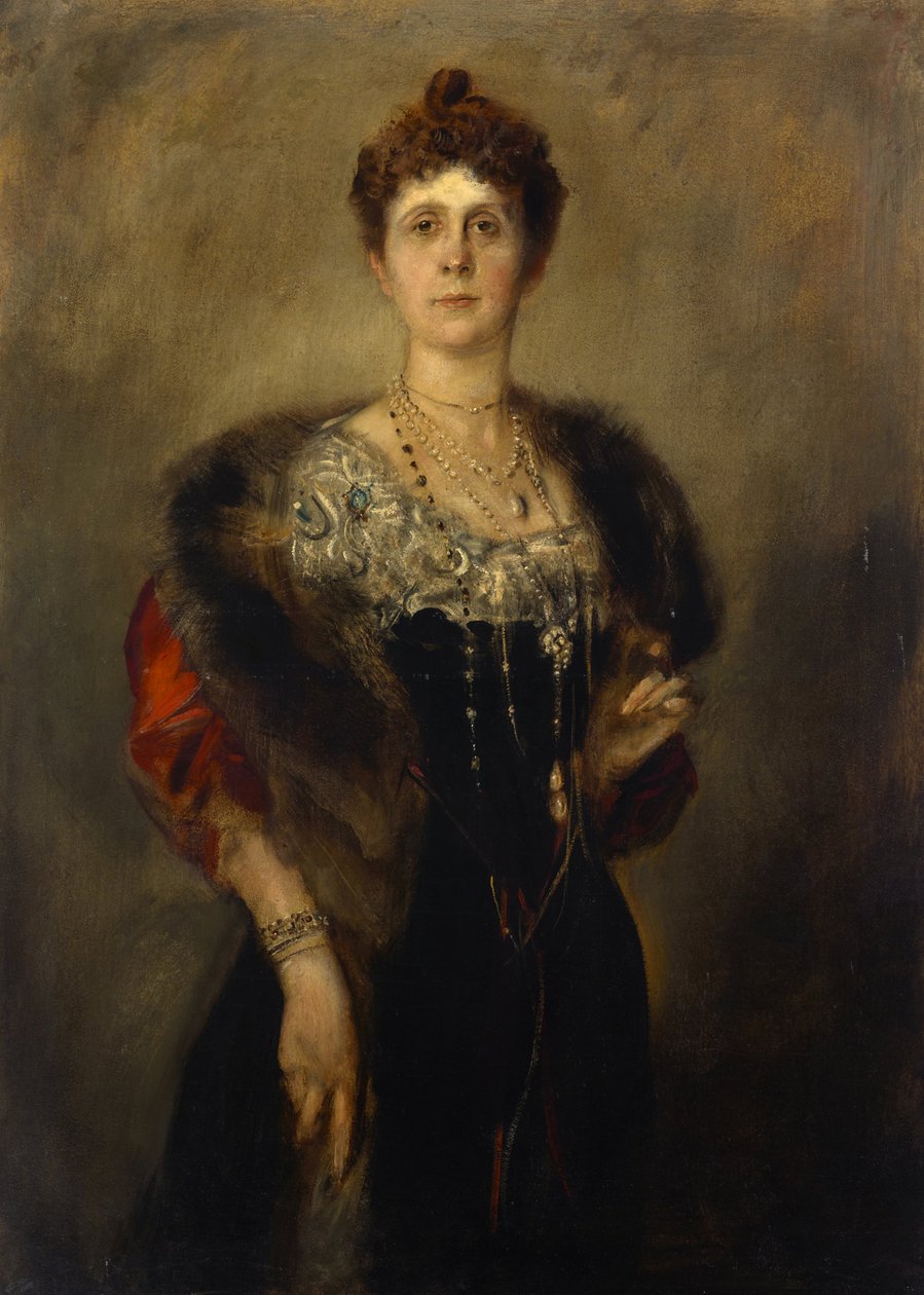 Emma Mumm (von Schwarzenstein) door Franz von Lenbach