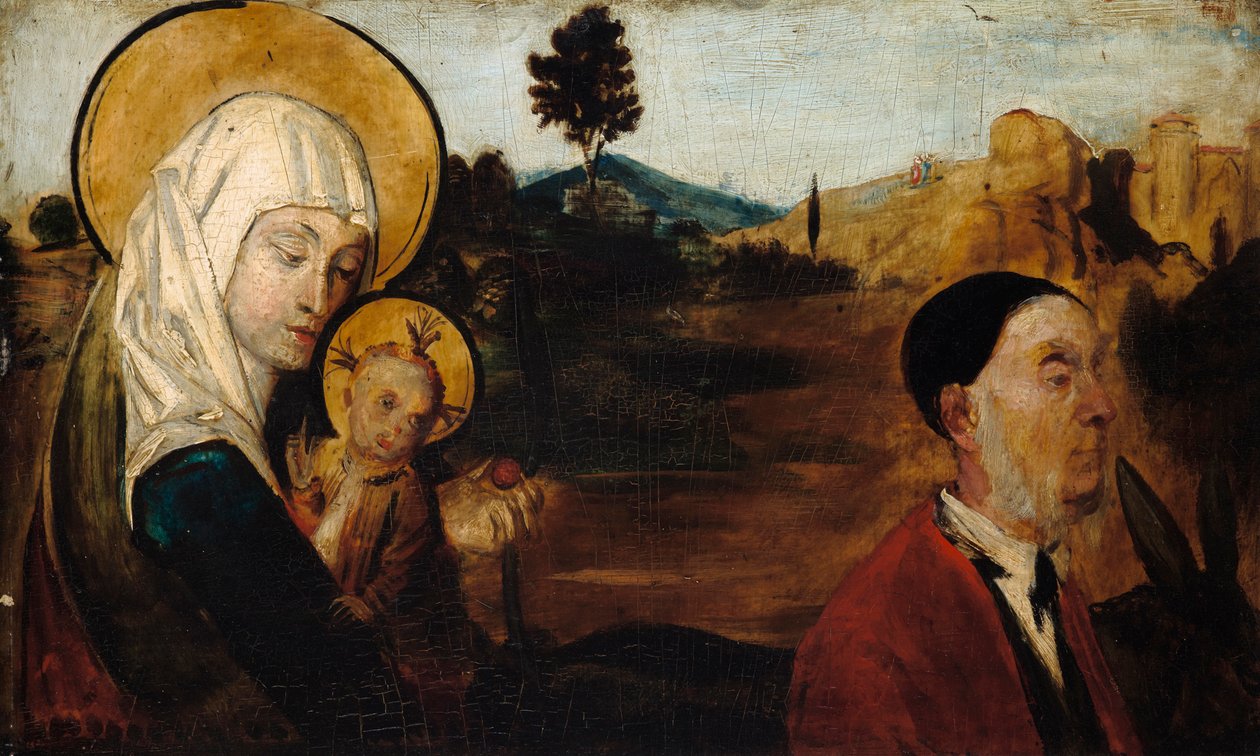 Vlucht naar Egypte, met baron Karl Eduard von Liphart als Jozef door Franz von Lenbach