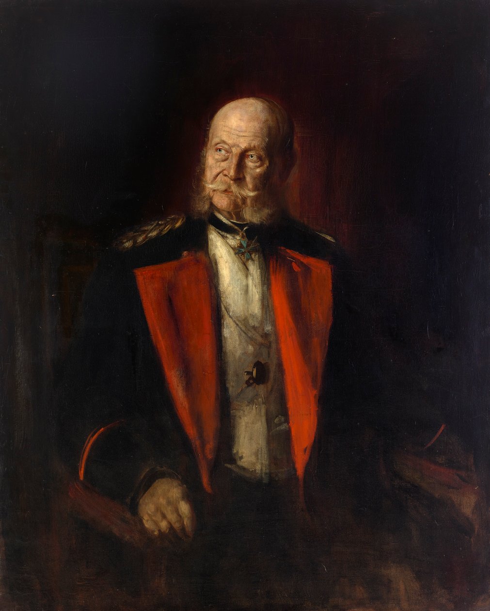 Keizer Wilhelm I door Franz von Lenbach