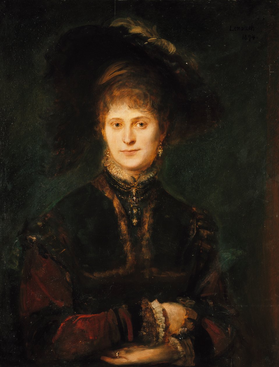 Magdalena Plach () door Franz von Lenbach