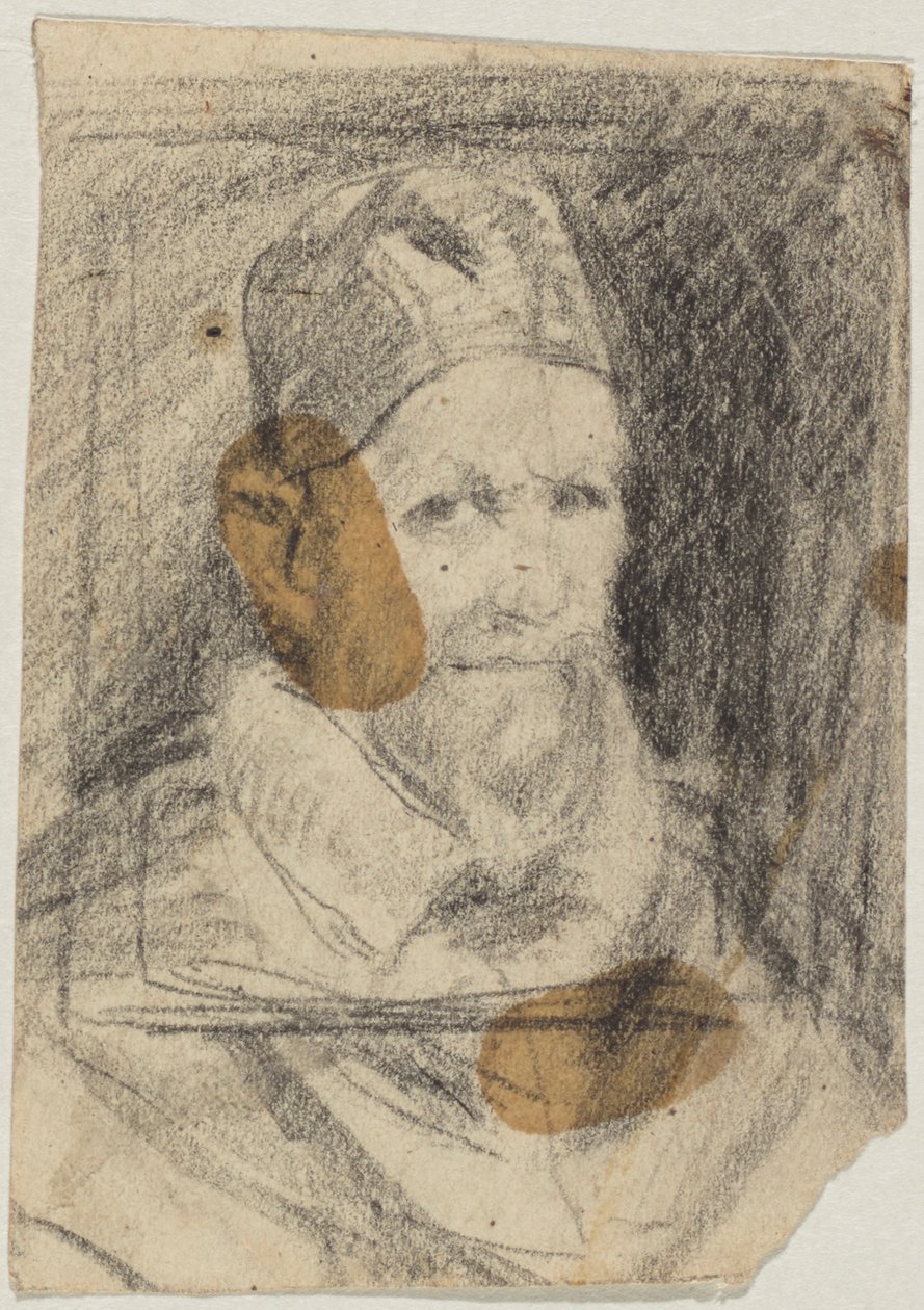 Paus Innocentius X naar Velázquez door Franz von Lenbach