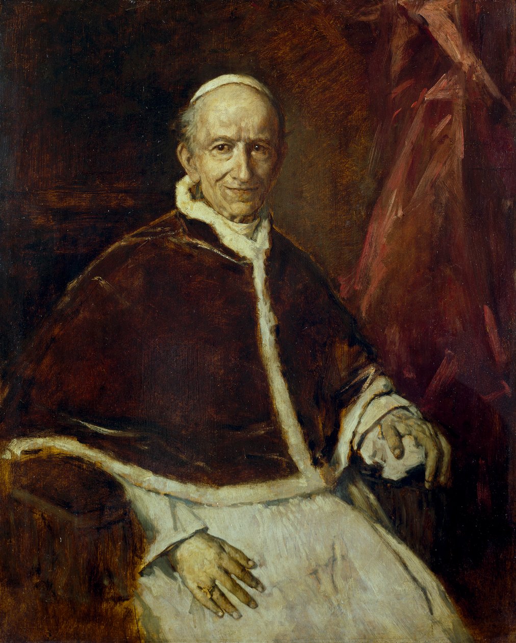 Paus Leo XIII door Franz von Lenbach