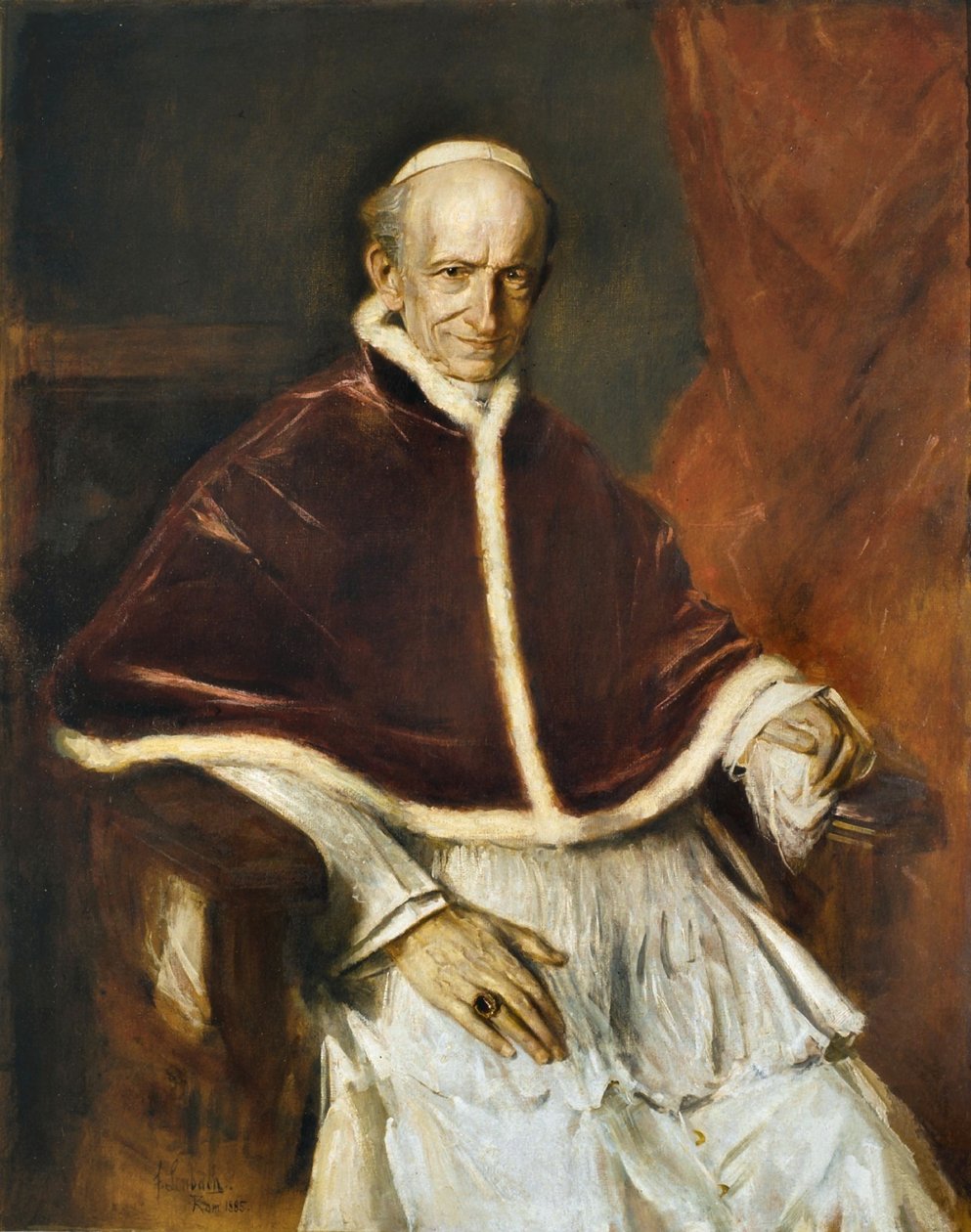 Paus Leo XIII door Franz von Lenbach