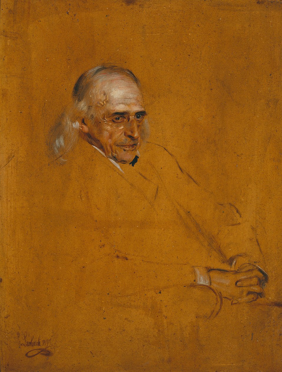Theodor Mommsen. Studie door Franz von Lenbach