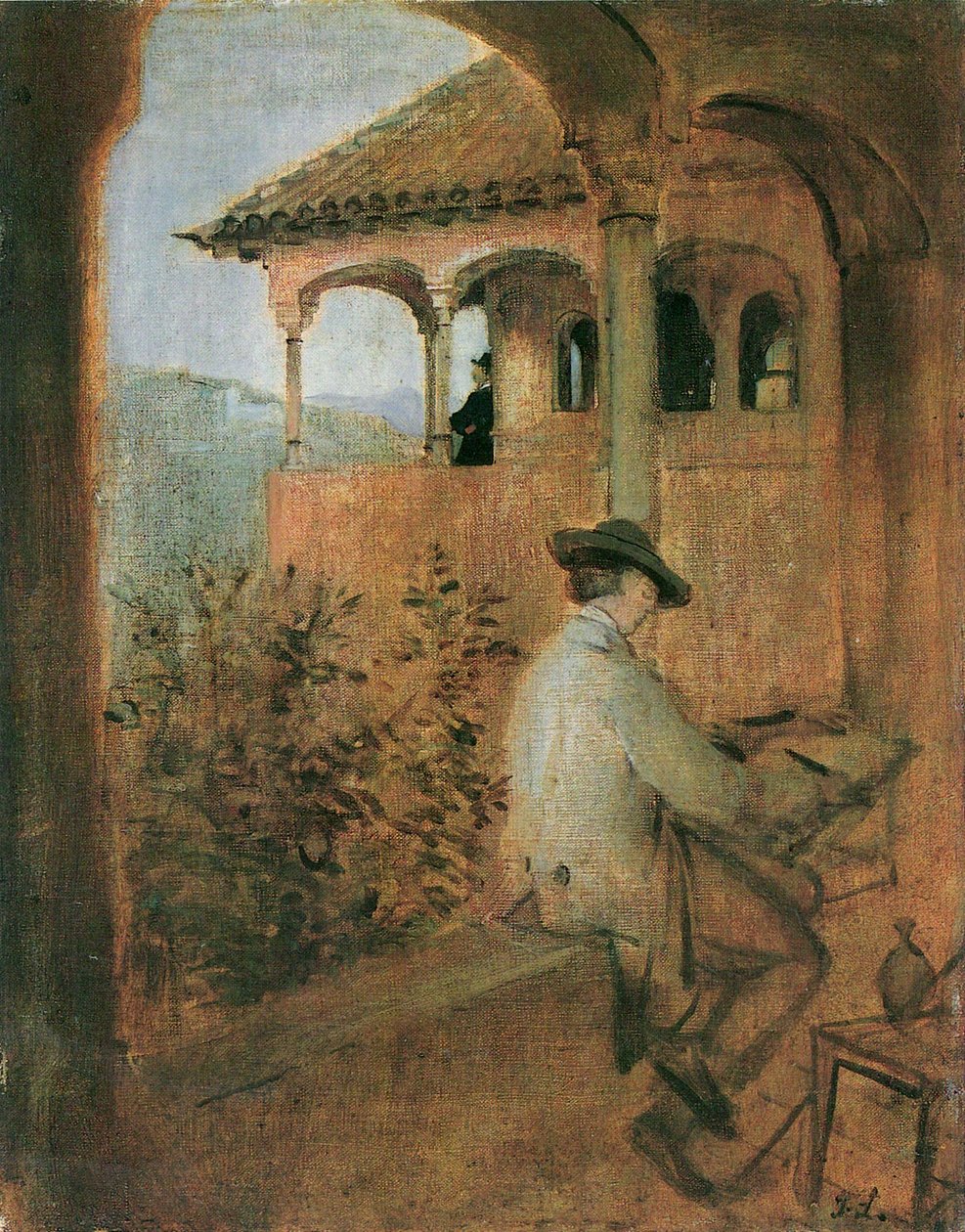Tocador de la Reina in het Alhambra in Granada door Franz von Lenbach