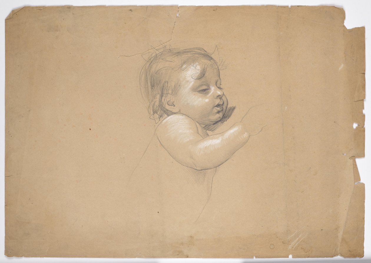 Studie van een zuigeling door Franz von Matsch