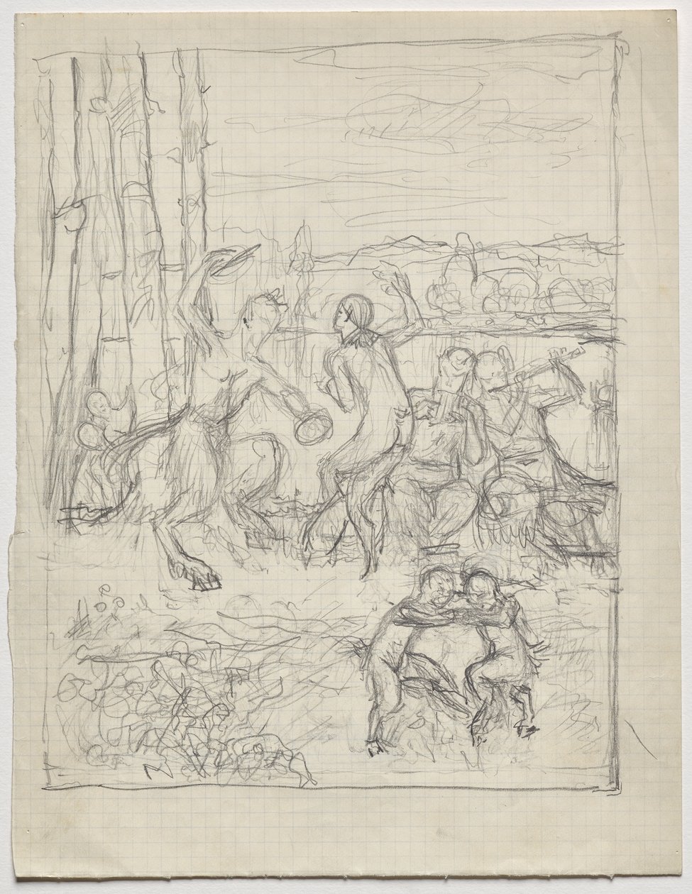 Dans van de faunen door Franz von Matsch