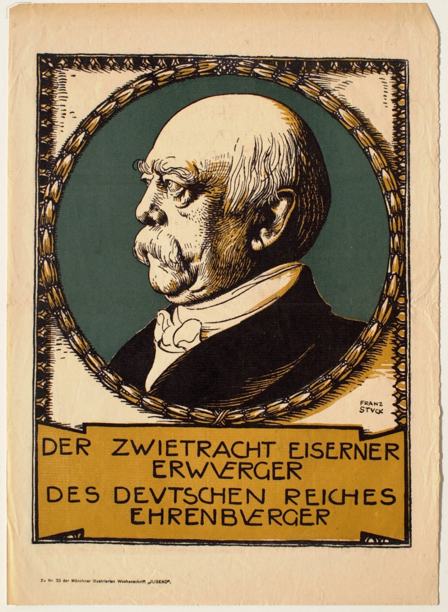 Portret van Otto von Bismarck door Franz von Stuck