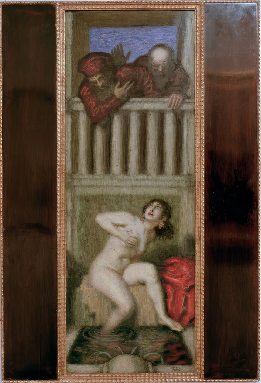 Susanna en de ouderlingen door Franz von Stuck