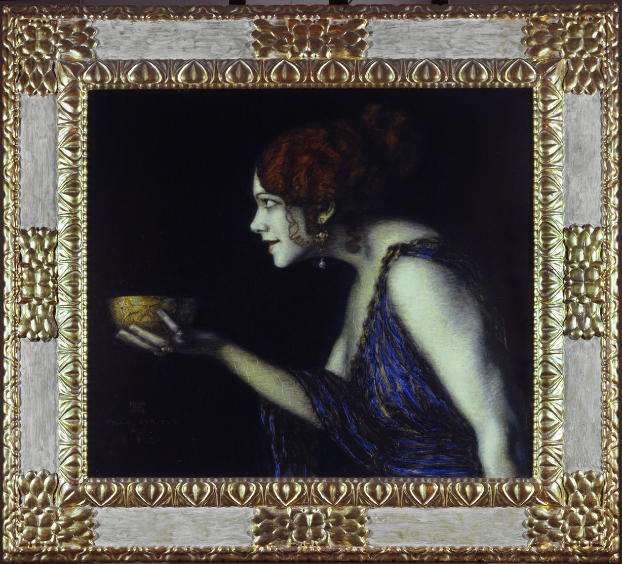 Tilla Durieux als Circe door Franz von Stuck