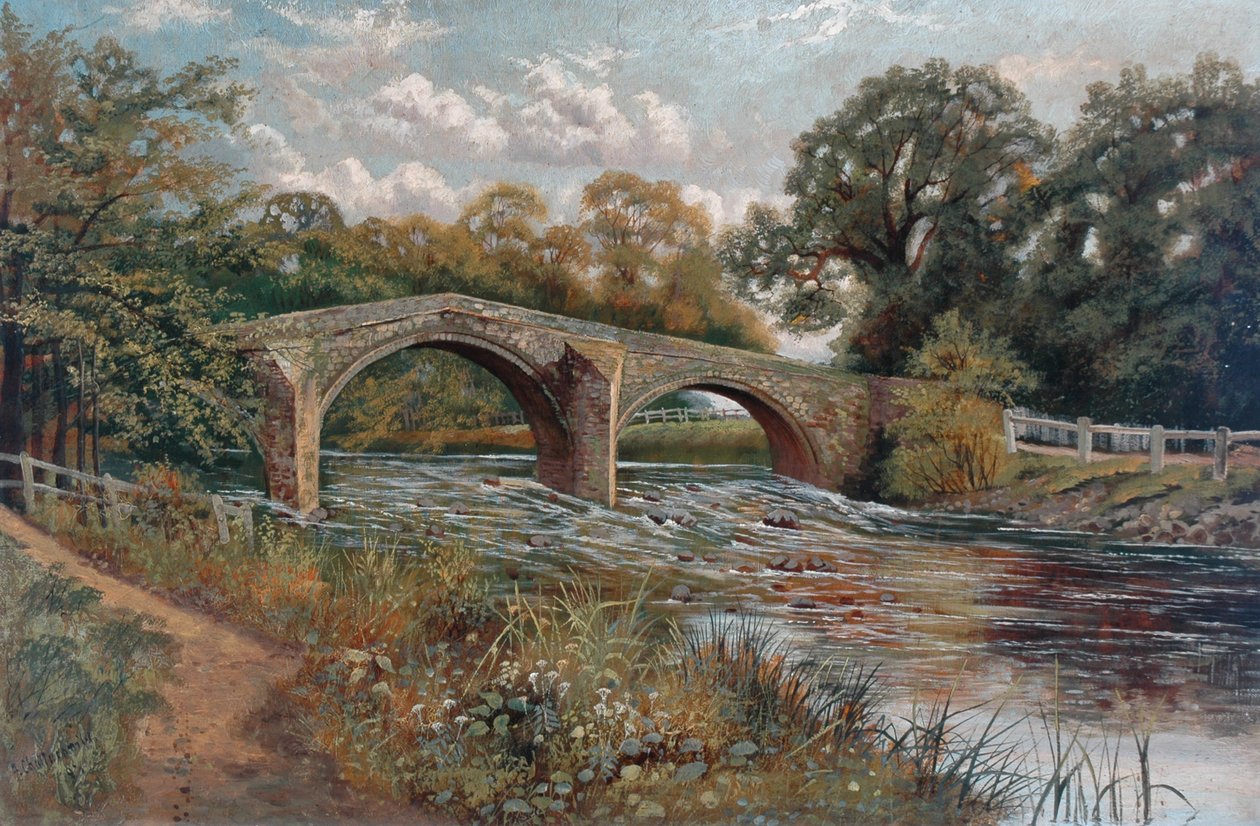 Uitzicht op Ilkley, 1893 door Fred Challacombe