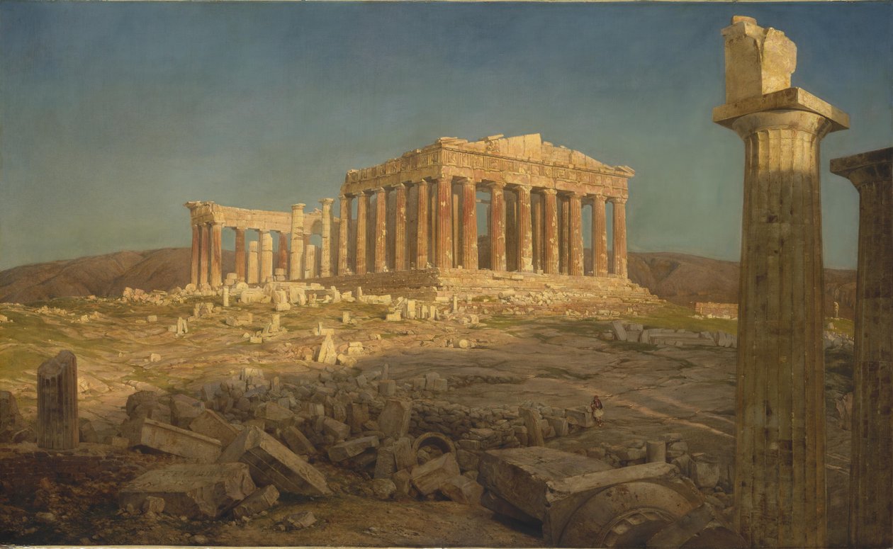 Het Parthenon door Frederic Edwin Church