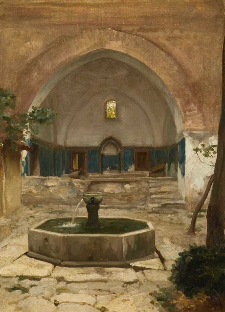 Verwoeste Moskee, Broussai, 1867 door Frederic Leighton