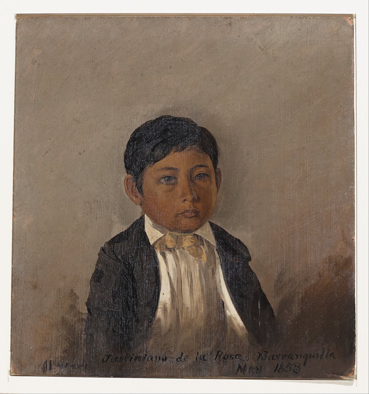 Colombia, Barranquilla, portret van jongen door Frederic Edwin Church