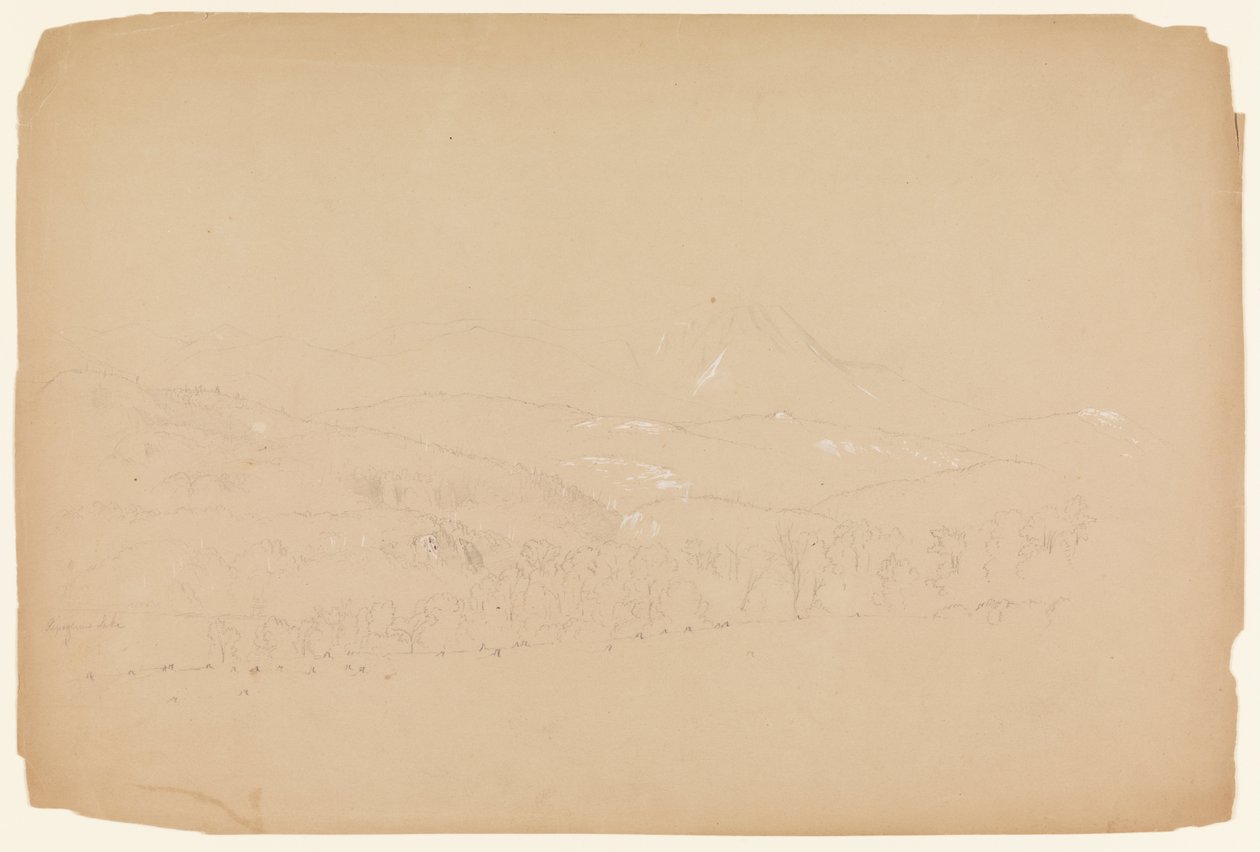 Ver uitzicht op de Katahdin getoond vanuit het westen door Frederic Edwin Church