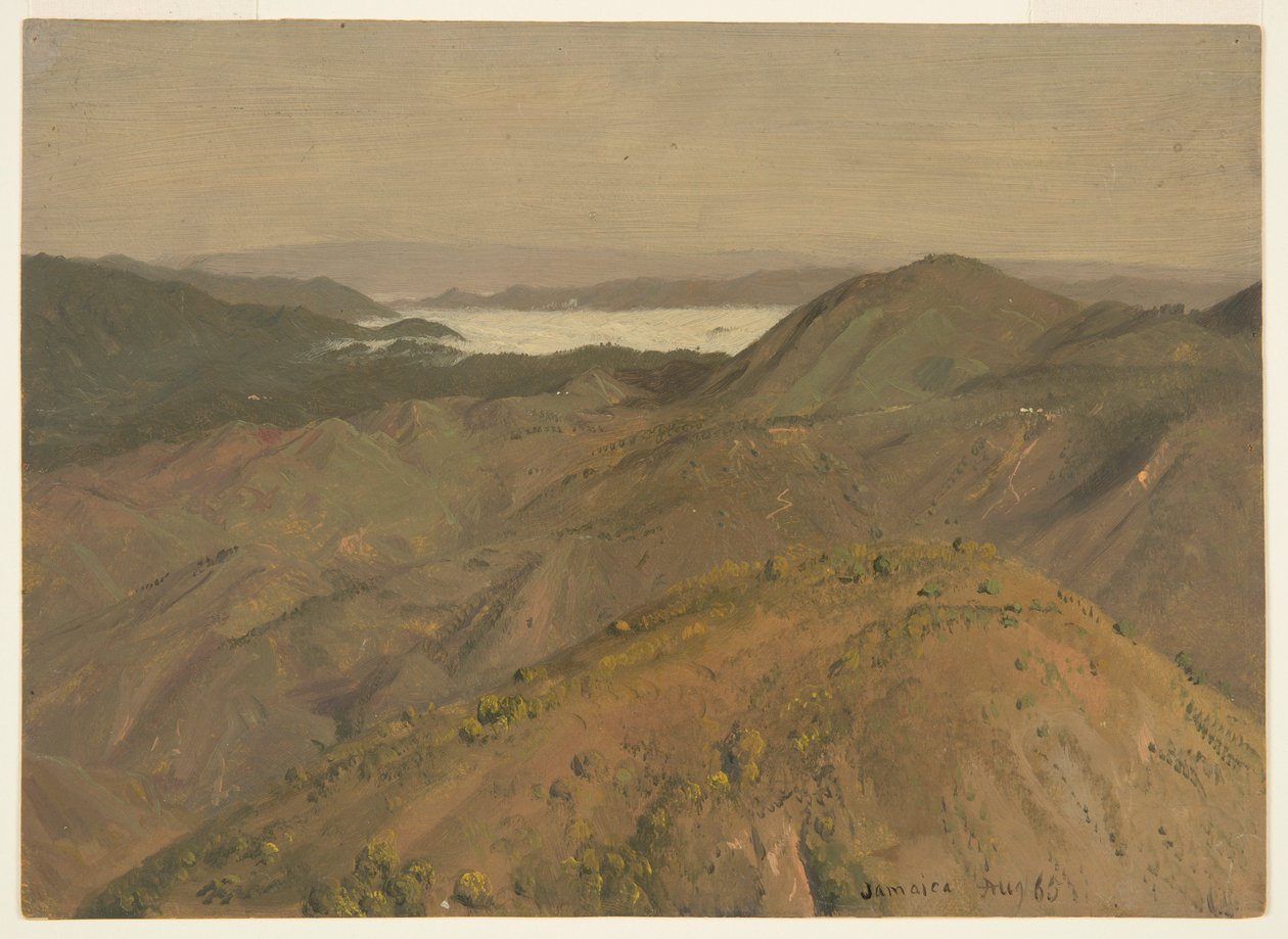 Verre Uitzicht over Heuveltoppen, Jamaica, West-Indië door Frederic Edwin Church