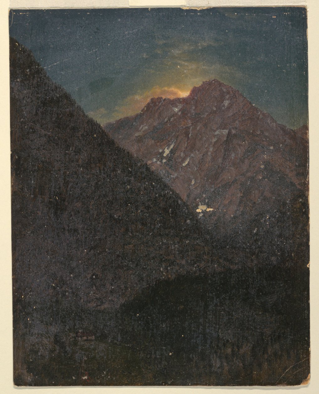 Tekening, Apline Landschap (Beieren of Zwitserland), 1868 door Frederic Edwin Church