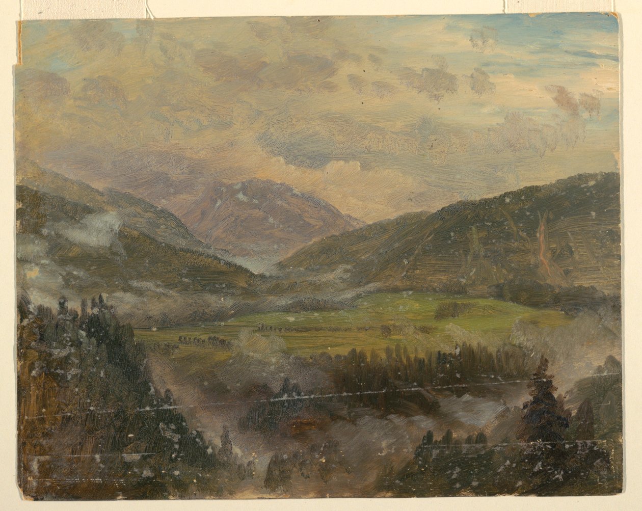 Tekening, Apline Landschap (Beieren of Zwitserland), 1868 door Frederic Edwin Church