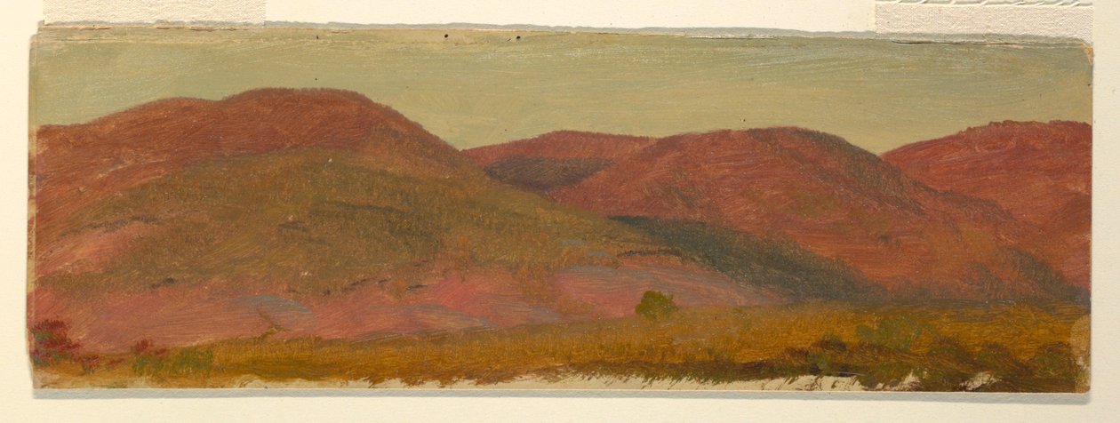 Tekening, Herfstlandschap, ca. 1870 door Frederic Edwin Church