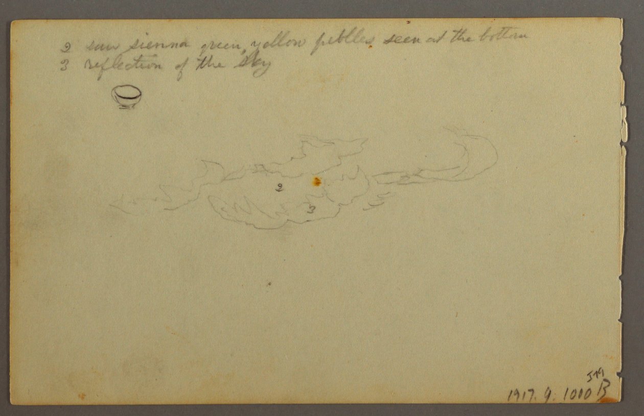 Tekening, Keien tussen bomen, 1844 door Frederic Edwin Church