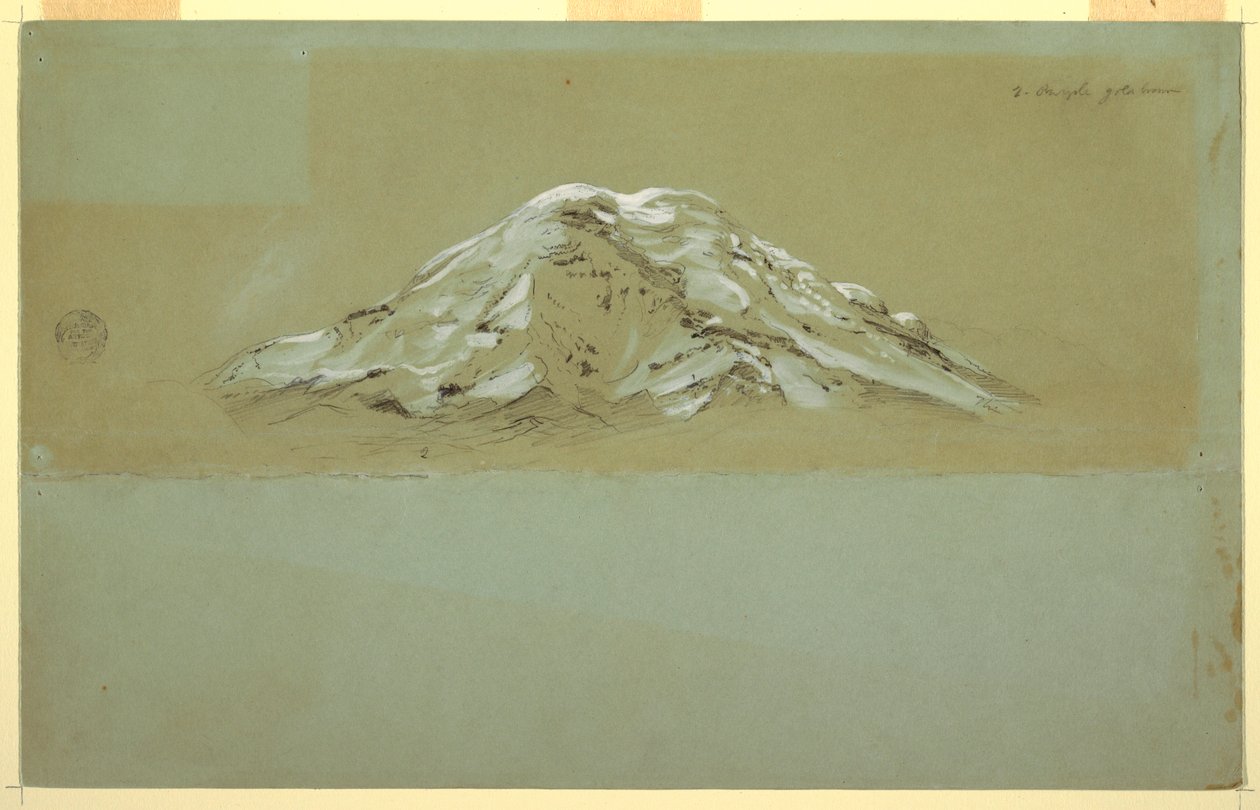 Tekening, Chimborazo, ca. 1857 door Frederic Edwin Church